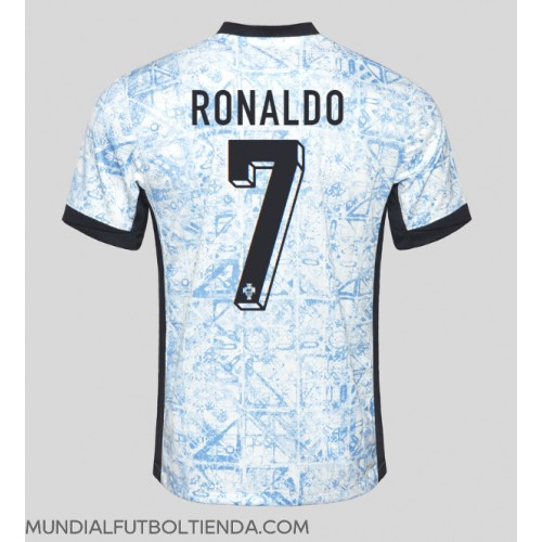 Camiseta Portugal Cristiano Ronaldo #7 Segunda Equipación Replica Eurocopa 2024 mangas cortas